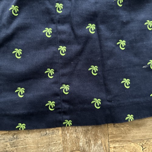 Lily Pulitzer Rock Gr. 6 marineblau mit grünen Palmen Top Zustand - Bild 2 von 6