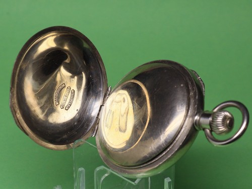 1879 Hampden 18s 11j Model 2 Lever Set Pocket Watch Dueber Silverine Case Runs - Picture 16 of 23
