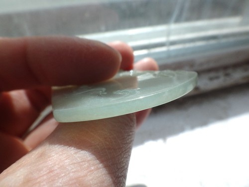 Natural Genuine A Jadeite Jade Icy Pale Green Buddha Pendant - Picture 6 of 10