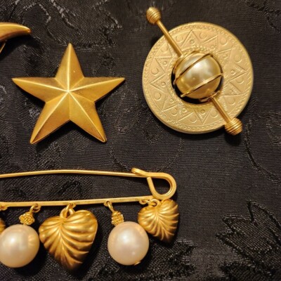 Vintage! gold leslie block - Gem