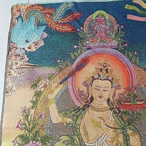 36 "Nepalese Buddhist Tara Buddha statue thangka silk painting - Picture 4 of 7
