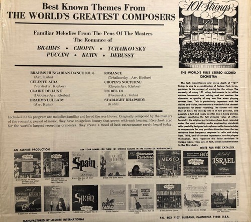5 Albums from 101 Strings: Golden Age of Bands, 60s, Spain, Classical, Gershwin - Picture 11 of 11