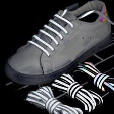 1Pair Reflective Shoelaces Laser Sequin Shoelace Casual Sneakers Shoes Laces