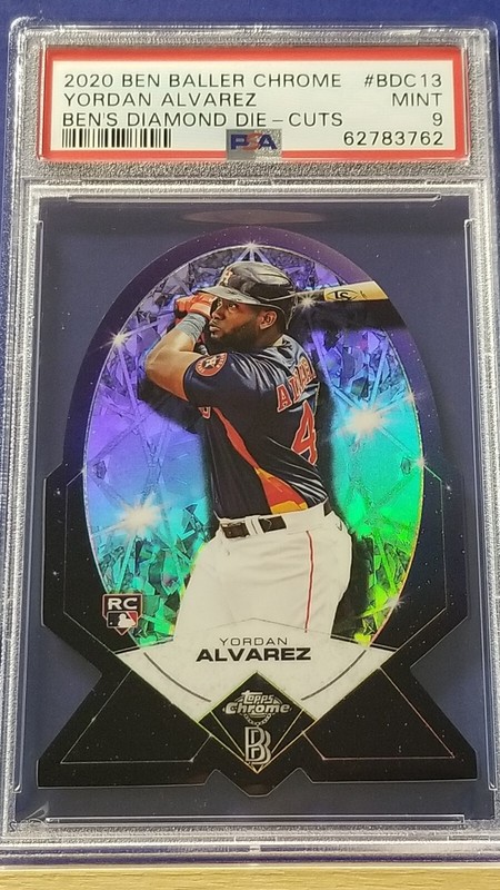 Yordan Alvarez - 2020 Ben Baller Chrome Die Cut RC PSA 9