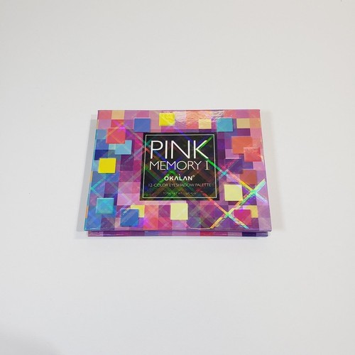 Pink Memory I 12 Colors Eyeshadow Palette Okalan New 4.75"L x 3.75"W x .50"H - Picture 8 of 9