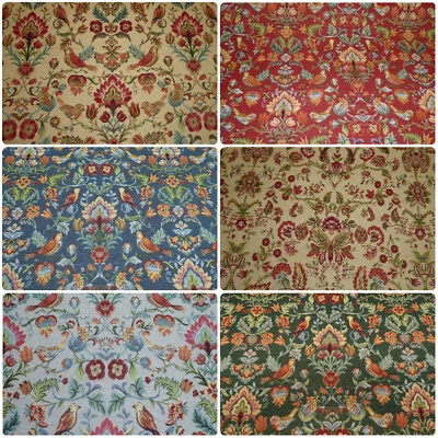 ELLBEE FABRICS WILLIAM MORRIS STIL GOBELIN STOFF Polster Kissen Vorhang (fünf Farben)