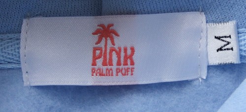 Pink Palm Puff Women's Everything Comes In Waves Hoodie CG2 Blue Medium NWT - Picture 3 of 4
