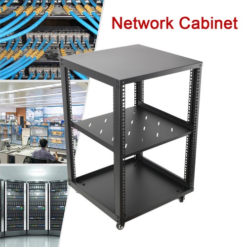 15HE Netzwerkschrank Serverschrank 19 Zoll Open Frame Server Rack Schrank 500LBS - Bild 12 von 12