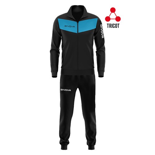 TUTA SPORTIVA GIVOVA VISA 4S ALLENAMENTO RUNNING UOMO DONNA UNISEX PALESTRA - Afbeelding 5 van 8