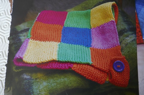 Knitting Pattern-Baby's Lovely D.K Patchwork Blanket & Cushion Cover - Picture 2 of 3