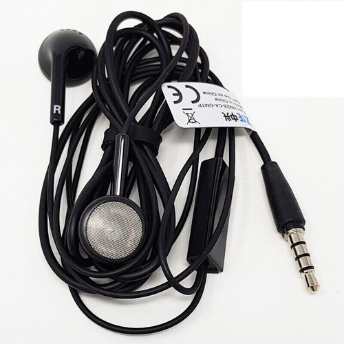 Genuine ZTE HMZ8-C4-0MTP - Headphones Handsfree - Black - New - Picture 1 of 2