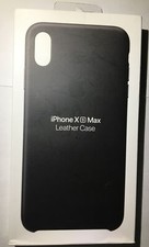 Apple Leather Case for iPhone XS Max - Black