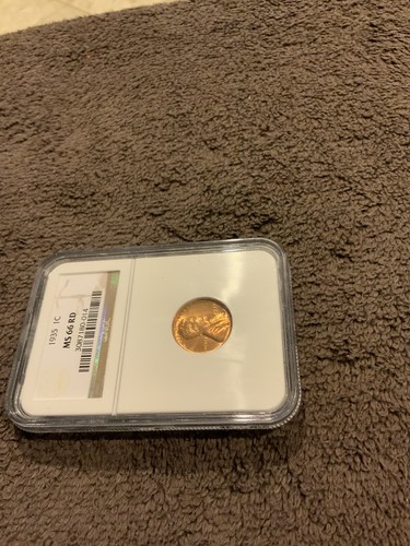 1935 LINCOLN CENT NGC 66 RED - 第 2/6 張圖片