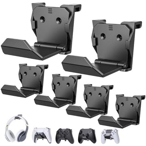 Wall Mount Holder for Controller Headphone Adhesive Screw Mount Controller Stand - Zdjęcie 2 z 10