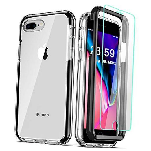 iPhone 8+/7+/6S/6+ Case: 3-in-1 Clear iPhone 7 Plus/8 Plus iPhone 8+/7+/6S/6+ Case: 3-in-1 Clear iPhone 7 Plus/8 Plus