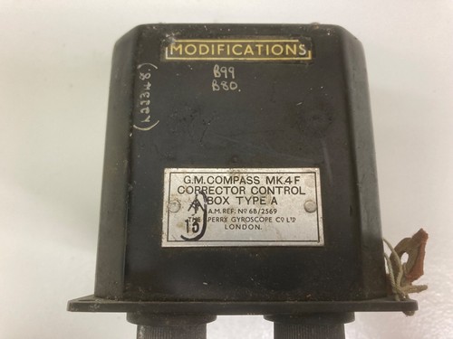 Vintage Aircraft Sperry GM Compass Correction Control Box The A Ref 6B/2569 (D) - Picture 2 of 3