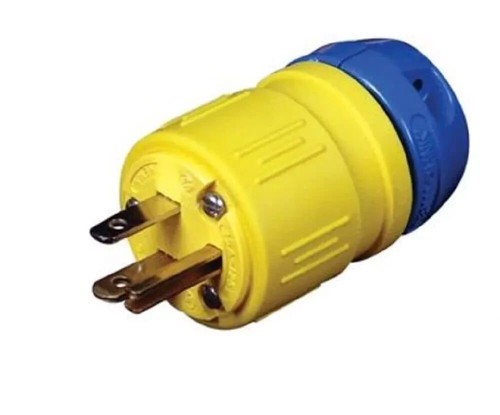 2-Pack 1510-P Plug Perma Lnk NEMA5-15 2Pole/3Wire StrghtBld 15A 125V 1 Phs Sfty - Picture 3 of 5