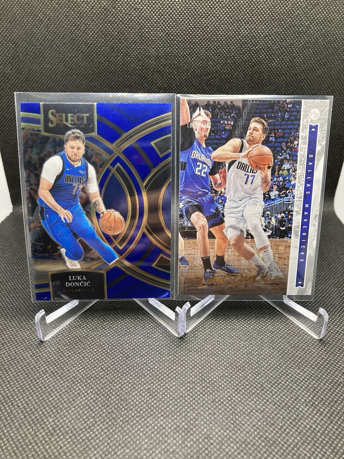 2023-24 Panini Select #150 Luka Doncic Premier Level + 2021-22 Luminance #242