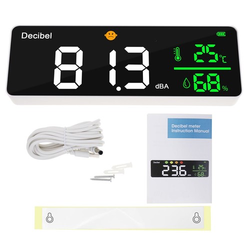 Decibel Meter Large Colored LED Screen Display Sound Level Tester 30dB to 130dB - Picture 3 of 9