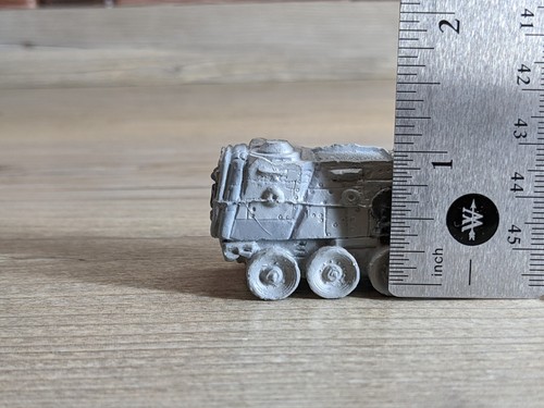 Glaive Wheeled APC Laserburn 15mm Mini Metal / Pewter Unpainted Vintage 2"x1"x1" - Picture 9 of 10