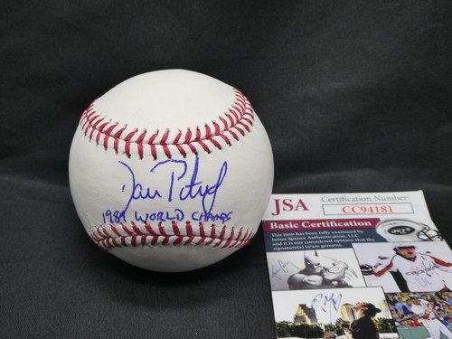 Dan Petry Firmado OML Béisbol JSA #CC94181 Inscrito 1984 Campeones Tigres de Detroit - Imagen 3 de 5