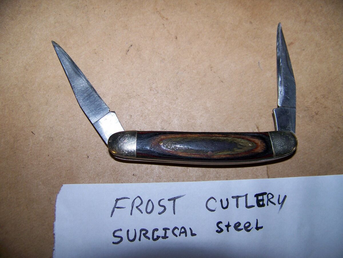 VINTAGE Frost Cutlery Surgical Steel 2 Blade Knife | eBay VINTAGE Frost Cutlery Surgical Steel 2 Blade Knife | eBay