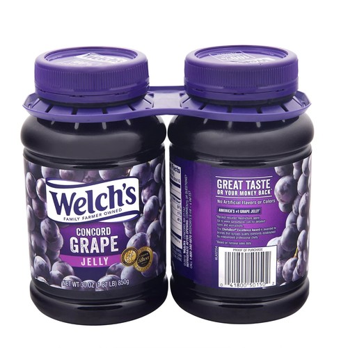 Welch's Concord Grape Jam Jelly 30 Oz - 2 PACK, NO SHIP TO CA - Picture 3 of 6