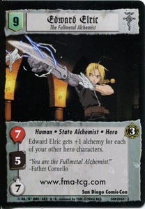 Fullmetal Alchemist Artificial Human TCG Decks Edward Elric and Alex Armstrong