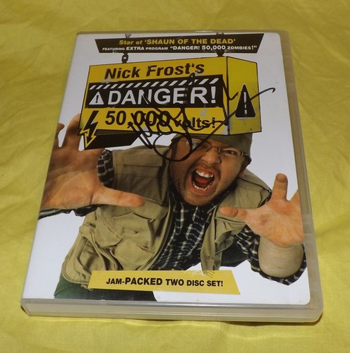 🌈 Nick Frost's Danger 50.000 Volt (DVD, 2005, 2-Disc Set) SIGNIERT Shaun of Dead