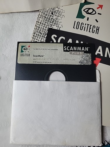 Vintage Logitech ScanMan Plus - Box, Manuals And Floppy Disks ONLY, NO SCANNER - Picture 5 of 9