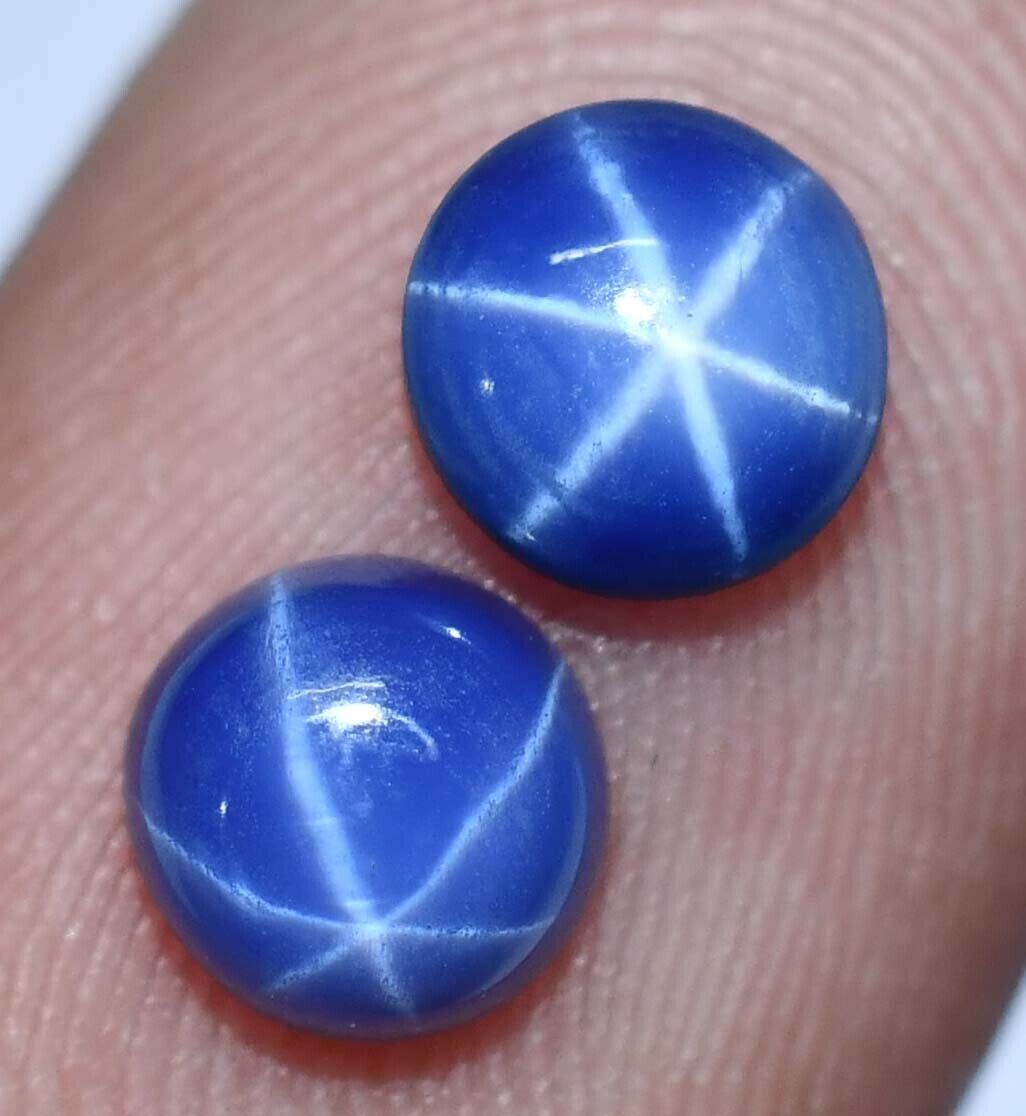 Natural 2.15 Ct Blue Six Rays STAR Sapphire Certified