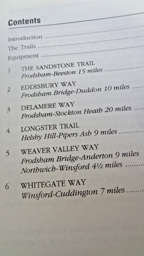 Cheshire Hillwalking Walking Guide Book Longer Trails In Vale Royal 1993 - Picture 3 of 10