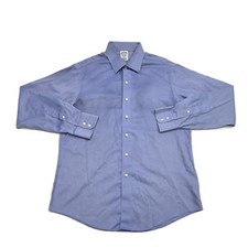 Brooks Brothers Regent Long Sleeve Dress Shirt Solid Blue Mens Size 16-36