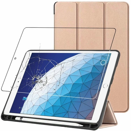 Housse pour Ipad Air 3 2019 10.5 veille auto Stylet + VERRE Tremp� - Photo 1 sur 5