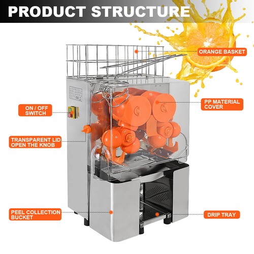 Exprimidor automático comercial exprimidor de naranja máquina extractora de pomelo - Imagen 4 de 12