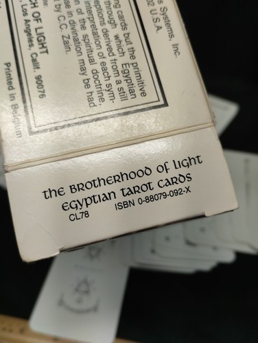 Juego de 78 cartas del tarot egipcio Hermandad de la Luz de colección 1964 Iglesia de la Luz - Imagen 5 de 10