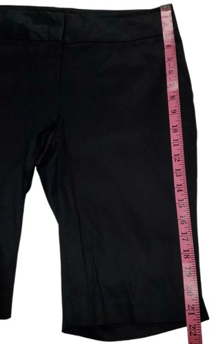 Attention Stretch Black Bermuda Mid Rise Dress Shorts Women's Size 6 - Picture 7 of 11