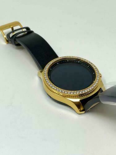 24K GOLD Plated Samsung Gear S3 Classic DIAMOND Rhinestone Bezel Custom - Picture 5 of 5