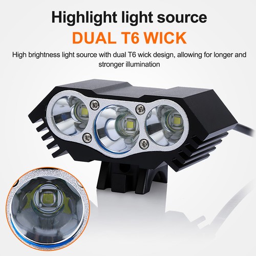 Mountain Bike Lights Rechargeable Bicycle 90000LM LED Torch MTB Front Rear Lamp - Picture 13 of 15