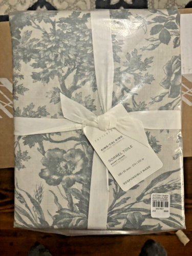 Pottery Barn Sorrel Toile Birthday KING CAL Duvet cover holiday gift party Mom - Picture 4 of 11