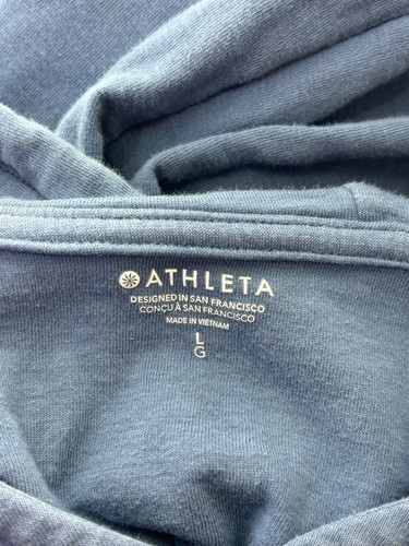 Felpa con cappuccio pullover blu Athleta Sundown Alliance felpa donna taglia large - Foto 10 di 11