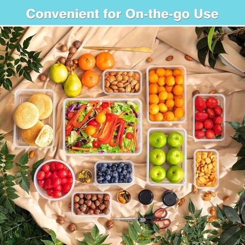 36 PCS Food Storage Containers with Lids, Plastic Transparent-313oz - Picture 7 of 7