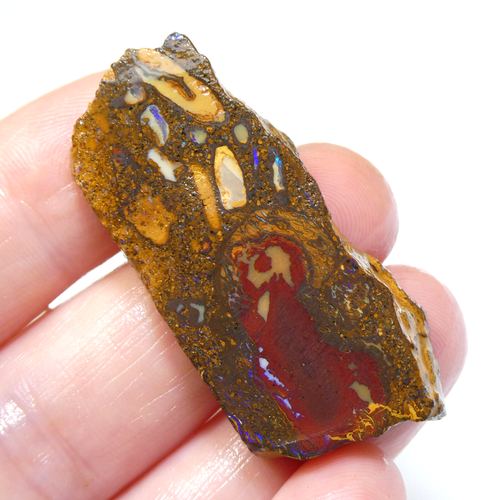 53.25 CT AUSTRALIAN BOULDER OPAL YOWAH NUT Unpolished GEM Rough Specimen VIDEO - Picture 6 of 12