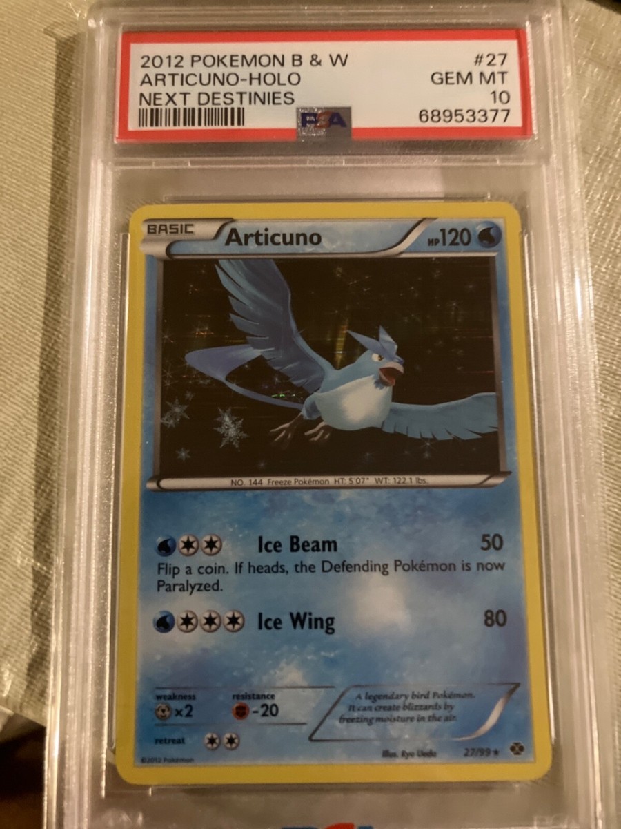 PSA 10 Gem Mint Articuno Holo 2012 Pokemon B & W Next