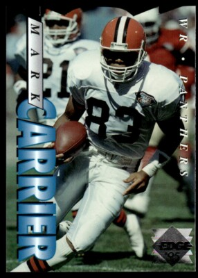 #ad 1995 Collector#x27;s Edge Silver Die Cut #25 Mark Carrier Carolina Panthers $1.60