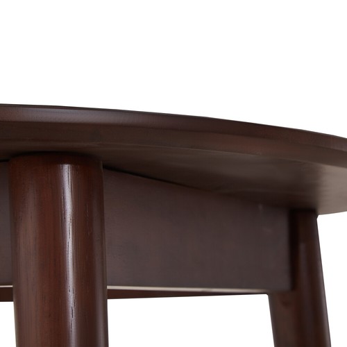 walnut Round Table, all solid wood, can sit 2-4 people diameter 31.5 inches - Picture 14 of 14
