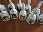 Norman Rockwell, Limited Edition Bells, Vintage, Porcelain Collectibles