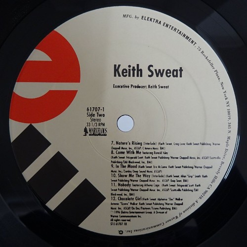 Keith Sweat S/T Keith Sweat LP Vinyl 1996 US Original Elektra Traci Hale 61707-1 - Picture 4 of 5
