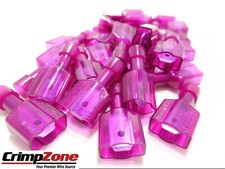 22-18 GA .250" - Fully Insulated Nylon Quick Disconnect - MALE - 25 PCS USA