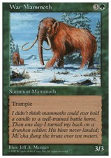 MTG Magic the Gathering War Mammoth (340/460) Fifth Edition LP